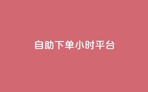 自助下单24小时平台 - 全天候在线自助下单服务! 第1张 自助下单24小时平台 - 全天候在线自助下单服务! 第1张