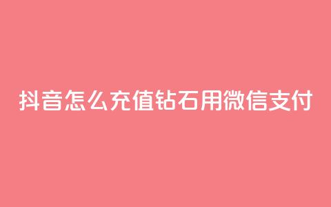 抖音怎么充值钻石用微信支付 - 如何通过微信支付在抖音充值钻石! 第1张 抖音怎么充值钻石用微信支付 - 如何通过微信支付在抖音充值钻石! 第1张