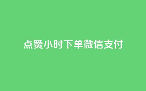 点赞24小时下单微信支付 - 24小时内轻松下单,微信支付便捷无忧! 第1张 点赞24小时下单微信支付 - 24小时内轻松下单,微信支付便捷无忧! 第1张