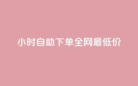 24小时自助下单全网最低价ks - 全网最优惠的24小时自助下单，惊喜ks最低价~ 第1张