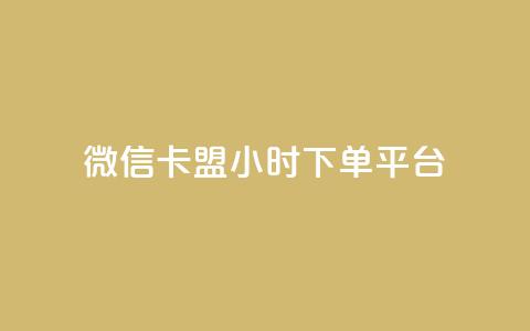 微信卡盟24小时下单平台 - 微信卡盟全天候下单平台介绍。 第1张 微信卡盟24小时下单平台 - 微信卡盟全天候下单平台介绍。 第1张