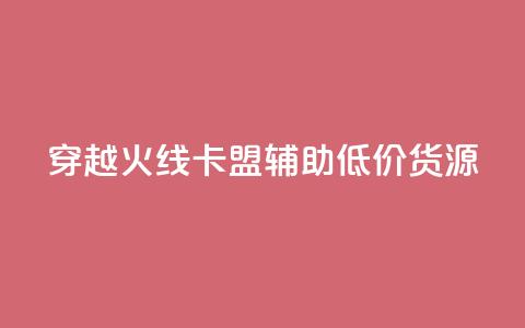 穿越火线卡盟辅助低价货源 - 穿越火线卡盟辅助低价货源,限时优惠!! 第1张 穿越火线卡盟辅助低价货源 - 穿越火线卡盟辅助低价货源,限时优惠!! 第1张