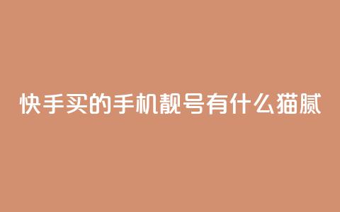 快手买的手机靓号有什么猫腻 - 快手购买手机靓号的隐藏秘密与注意事项! 第1张 快手买的手机靓号有什么猫腻 - 快手购买手机靓号的隐藏秘密与注意事项! 第1张