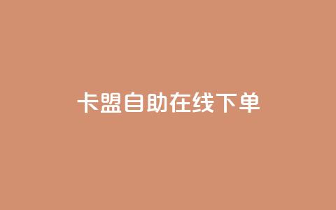 卡盟自助在线下单 - 自助下单平台助您提升业务效率~ 第1张 卡盟自助在线下单 - 自助下单平台助您提升业务效率~ 第1张