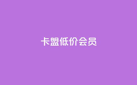 卡盟低价会员 - 低价会员如何在卡盟平台获得?~ 第1张 卡盟低价会员 - 低价会员如何在卡盟平台获得?~ 第1张
