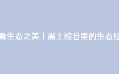 看生态之美丨黑土粮仓里的生态经 第1张 看生态之美丨黑土粮仓里的生态经 第1张