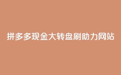 拼多多现金大转盘刷助力网站,qq增加访客量软件下载 - 拼多多砍一刀 拼多多视频20元多久才能拿到  第1张
