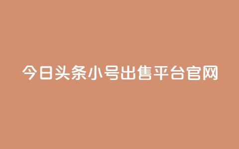 今日头条小号出售平台官网 - 今日头条小号买卖平台揭秘与分析~ 第1张 今日头条小号出售平台官网 - 今日头条小号买卖平台揭秘与分析~ 第1张