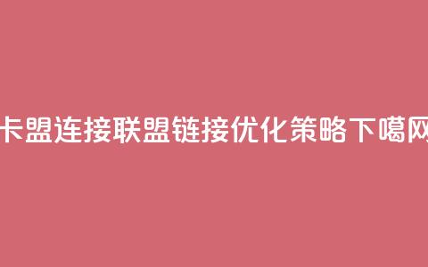 卡盟连接(联盟链接优化策略) 第1张 卡盟连接(联盟链接优化策略) 第1张