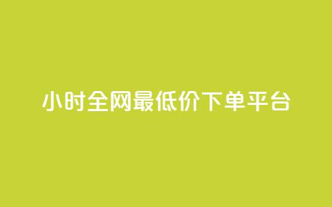 24小时全网最低价下单平台 - 24小时极速下单，全网最低价平台，躲开中间商赚差价~  第1张
