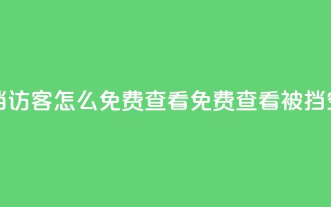 qq空间被挡访客怎么免费查看(免费查看被挡QQ空间访客)  第1张