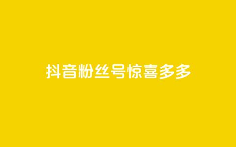 抖音粉丝号 惊喜多多.cn,cf低价黑号发卡网 - 拼多多现金大转盘助力50元 网易云音乐业务低价自助下单  第1张