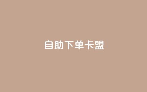 dy自助下单卡盟 - dy自助下单卡盟，提供快速方便的自助购卡服务~  第1张
