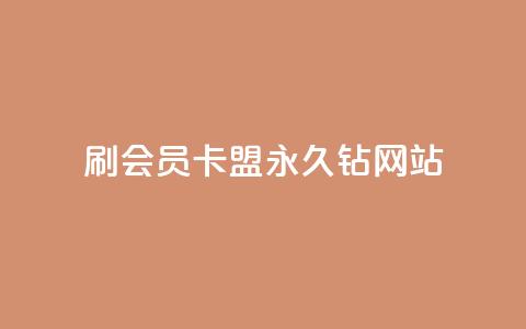 刷会员卡盟永久钻网站 - 永久享受会员权益的卡盟推荐网站揭秘~ 第1张 刷会员卡盟永久钻网站 - 永久享受会员权益的卡盟推荐网站揭秘~ 第1张