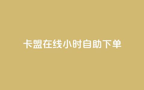 卡盟在线24小时自助下单 - 刷粉网站代理怎么做  第1张