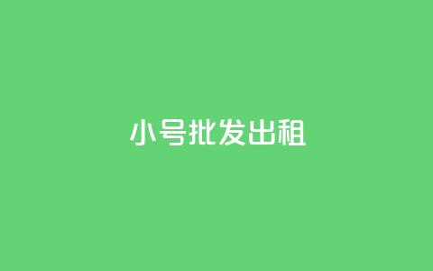 ks小号批发出租 - KS小号批发供应商，提供大量批量租赁服务~  第1张