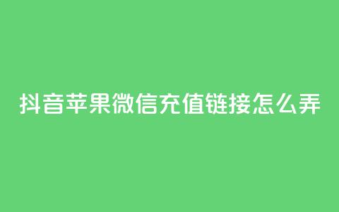 抖音苹果微信充值链接怎么弄,抖音播放量是不是有点假 - qq空间业务平台 快手免费福利点赞自助平台 第1张 抖音苹果微信充值链接怎么弄,抖音播放量是不是有点假 - qq空间业务平台 快手免费福利点赞自助平台 第1张