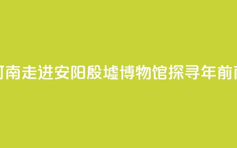 【何以中国 行走河南】走进安阳殷墟博物馆 探寻3300年前商代生活中的“美”  第1张