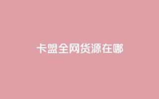 卡盟全网货源在哪,qq空间访客连接 - 拼多多帮砍 - 拼多多黑科技