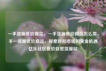 一手货源低价商品，一手货源低价商品怎么卖，手一货源低价商品，探索折扣市场的黄金机遇亿乐社区低价自营货源站