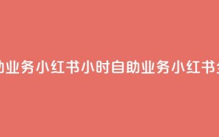 小红书24小时自助业务(小红书24小时自助业务 → 小红书全天候自助服务)
