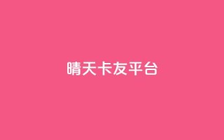 晴天卡友平台