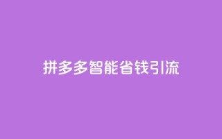 拼多多智能省钱引流