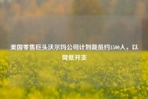美国零售巨头沃尔玛公司计划裁员约1500人，以降低开支