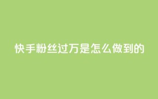 快手粉丝过万是怎么做到的,QQ音乐24小时自助刷网 - QQ说说刷浏览次数网站 - qq空间被挡访客怎么免费查看