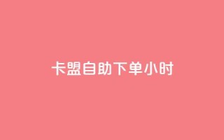 卡盟自助下单24小时 - 24小时自助下单卡盟服务涵盖全面!