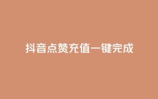 抖音点赞充值，一键完成