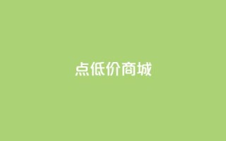 点低价商城 - 24小时点下单网站