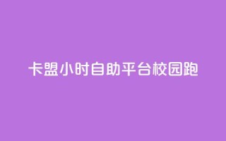 卡盟24小时自助平台校园跑 - 校园跑自助卡盟全天候服务平台！