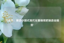 习近平：推进中国式现代化要继续把制造业搞好