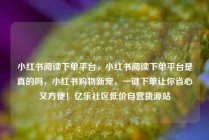 小红书阅读下单平台，小红书阅读下单平台是真的吗，小红书购物新宠，一键下单让你省心又方便！亿乐社区低价自营货源站
