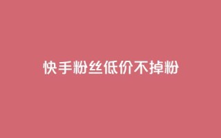 快手粉丝低价不掉粉 - dy白号购买联系方式
