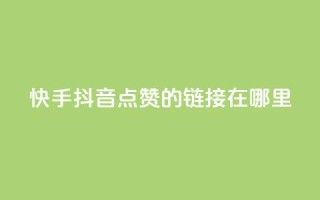 快手抖音点赞的链接在哪里,抖音一元涨粉1000平台 - 抖音免费黑科技 - qq空间说说访问量
