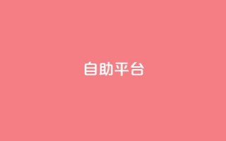自助平台 - 自助平台助你轻松实现个人需求辅助工具！
