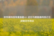 中华银科技早盘涨超44% 近日与爱能森科技订立战略合作协议