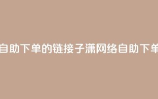 子潇网络自助下单的链接(子潇网络自助下单服务链接)