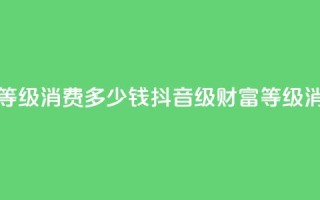 抖音24级财富等级消费多少钱(抖音24级财富等级消费费用详解)