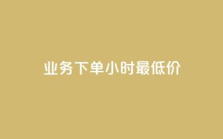 dy业务下单24小时最低价 - 24小时内dy业务下单最低价！