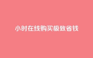 24小时在线购买，极致省钱！