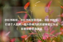小红书粉丝，小红书粉丝如何涨，小红书粉丝，打造个人品牌，提升影响力的关键策略亿乐社区低价自营货源站