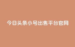 今日头条小号出售平台官网 - 今日头条小号买卖平台揭秘与分析~