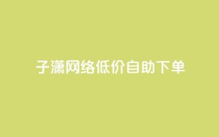 子潇网络低价自助下单 - qq超级vip怎么刷永久