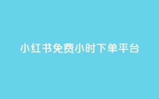 小红书免费24小时下单平台 - 小红书24小时免费在线下单，全新购物平台！~