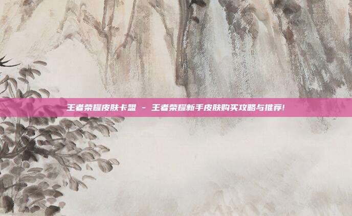王者荣耀皮肤卡盟 - 王者荣耀新手皮肤购买攻略与推荐!  第1张