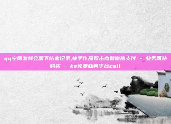 qq空间怎样会留下访客记录,快手作品双击点赞微信支付 - 业务网站购买 ks免费业务平台call  第1张