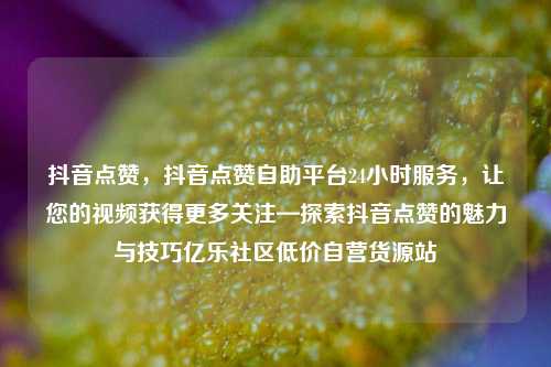 抖音点赞，抖音点赞自助平台24小时服务，让您的视频获得更多关注—探索抖音点赞的魅力与技巧亿乐社区低价自营货源站  第1张